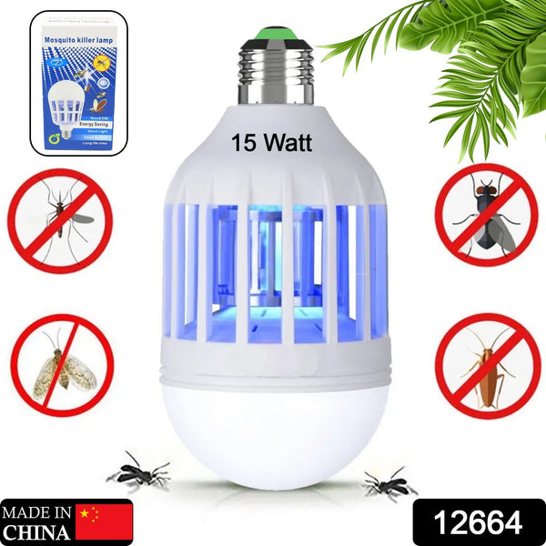 15W Mosquito Killer Lamp – E27 LED Zapper for Flying Insects & Moths