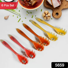 Silicone Kitchen Utensil Set - 6-Piece Heat-Resistant Non-Stick Cooking Spoons