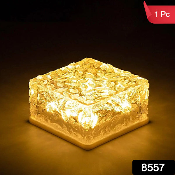 Solar Ice Cube Garden Light for Pathways & Christmas Decor